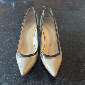 Christian Louboutin Cream High Heels